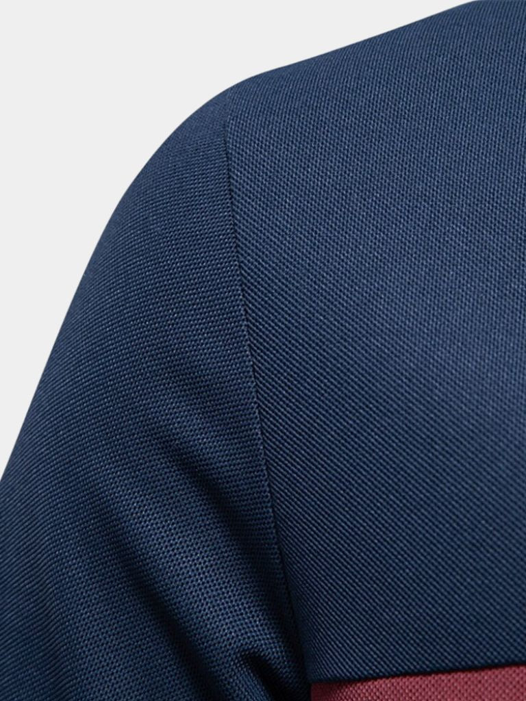 Anacleto | Polo blanco con rayas en contraste