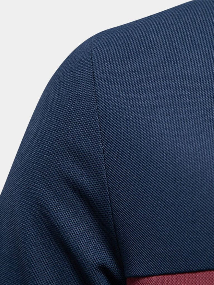 Anacleto | Polo blanco con rayas en contraste