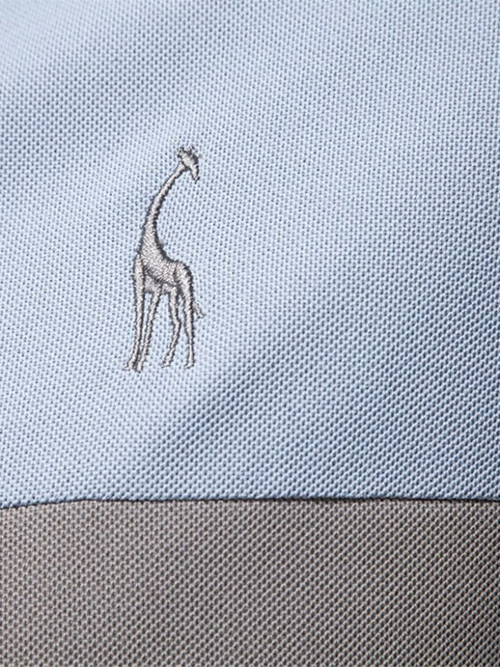 Anacleto | Polo blanco con rayas en contraste