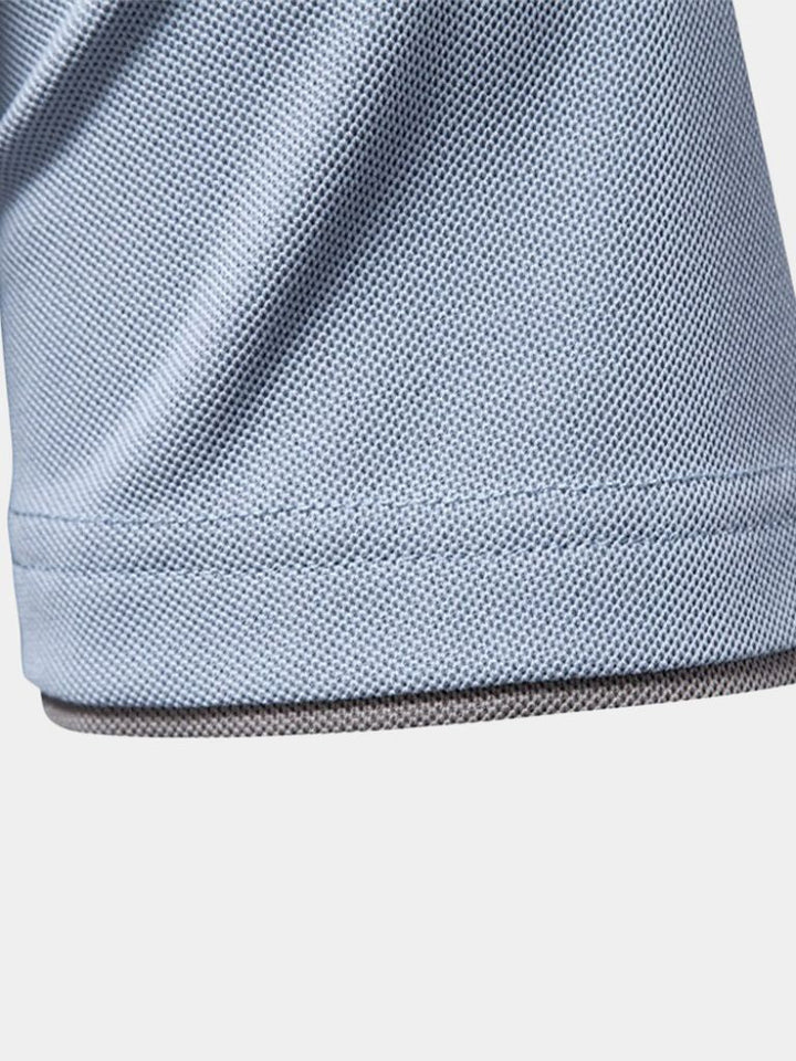 Anacleto | Polo blanco con rayas en contraste