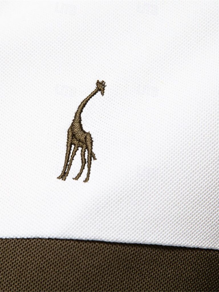 Anacleto | Polo blanco con rayas en contraste