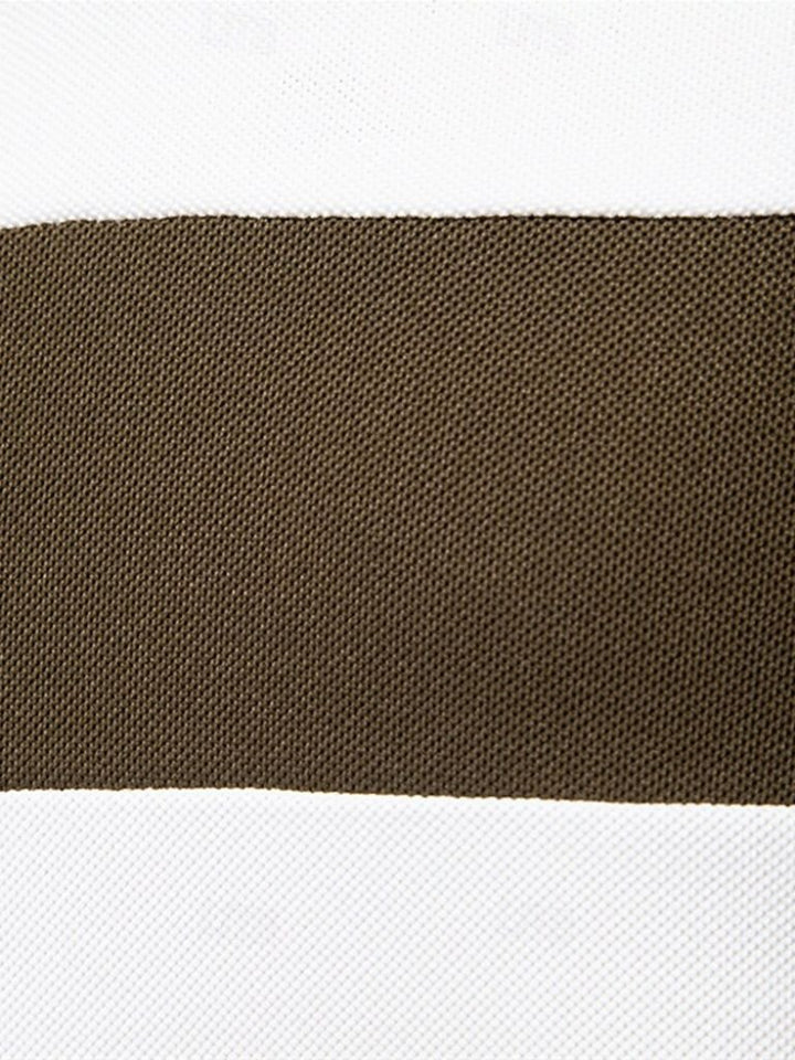 Anacleto | Polo blanco con rayas en contraste