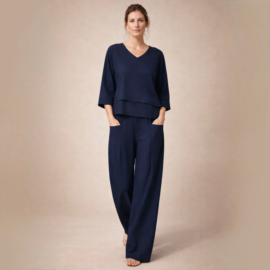 Andrea | Conjunto oversize con pantalón ancho