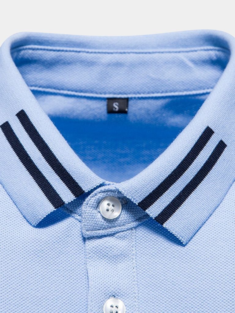 Ángel | Polo clásico azul claro