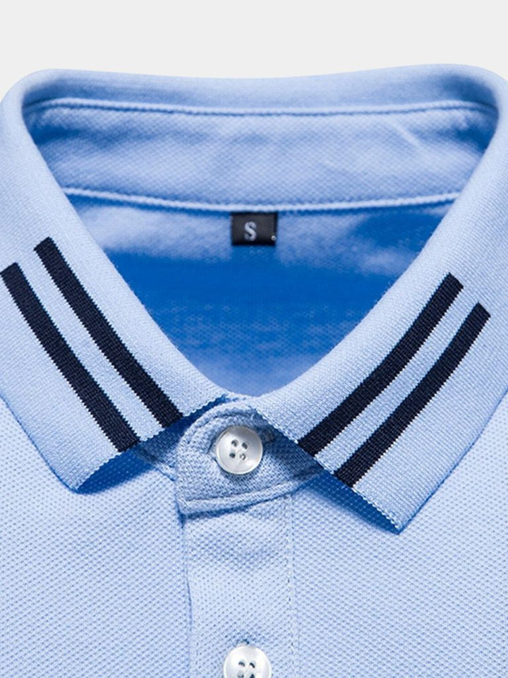 Ángel | Polo clásico azul claro