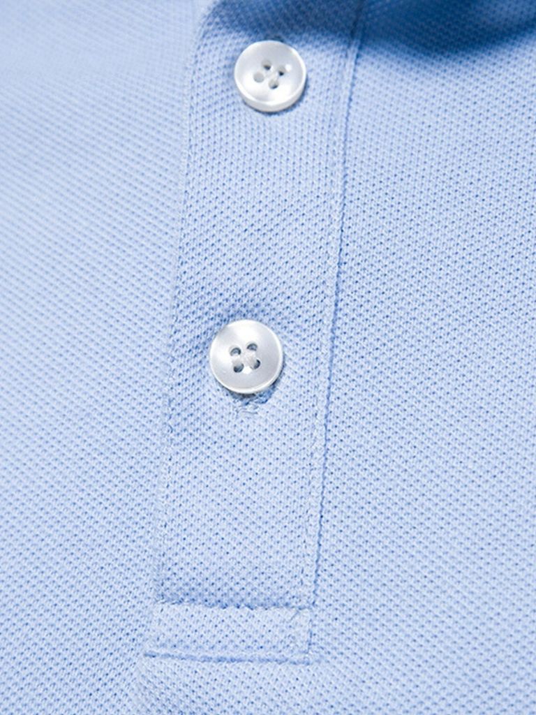 Ángel | Polo clásico azul claro