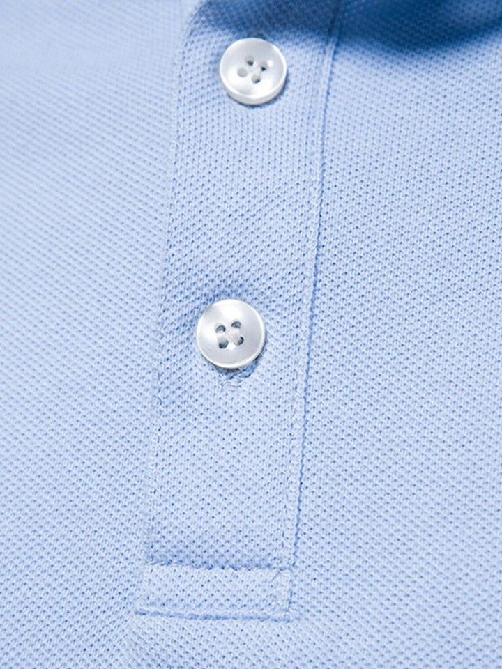 Ángel | Polo clásico azul claro