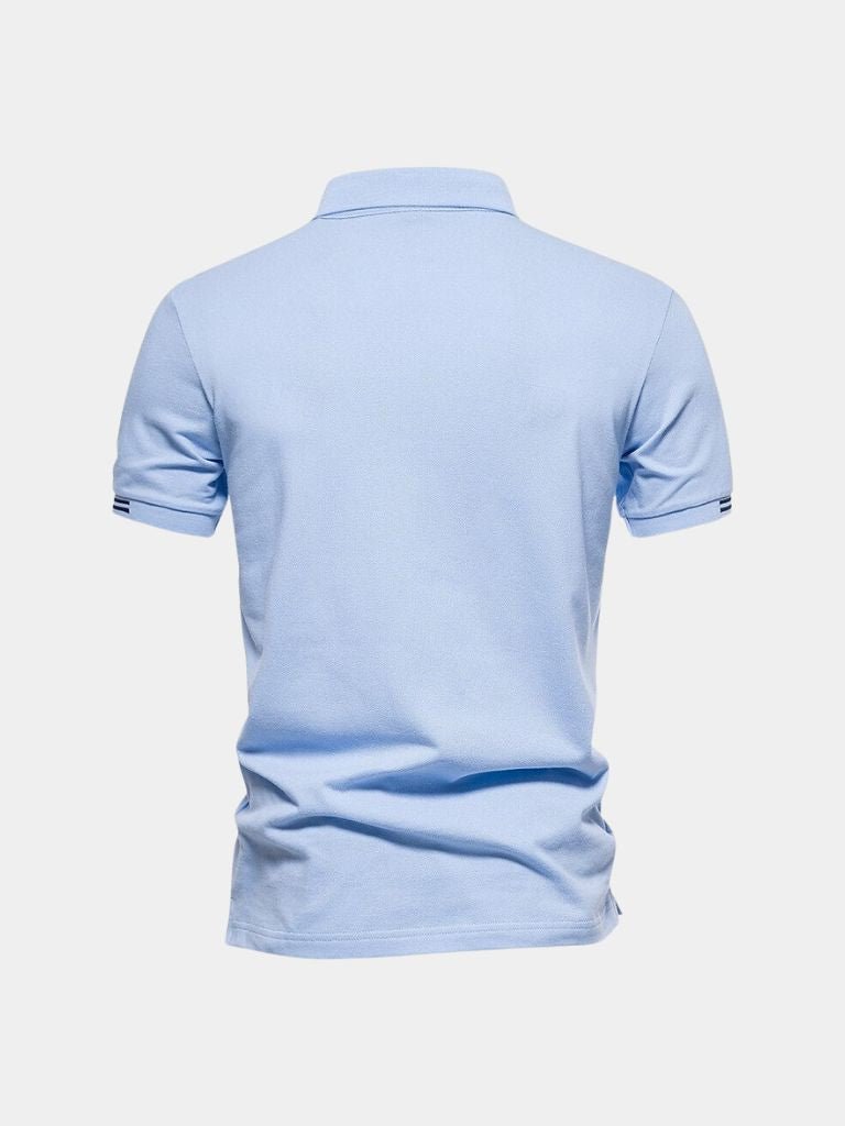 Ángel | Polo clásico azul claro