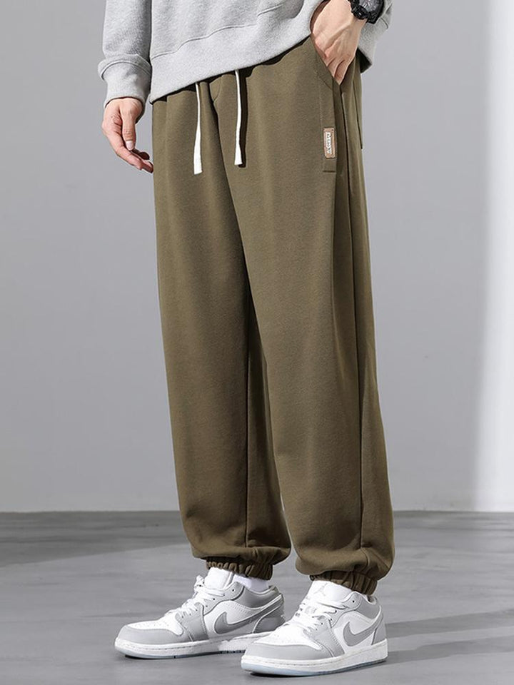 Antolín | Pantalón jogger de algodón con cordón