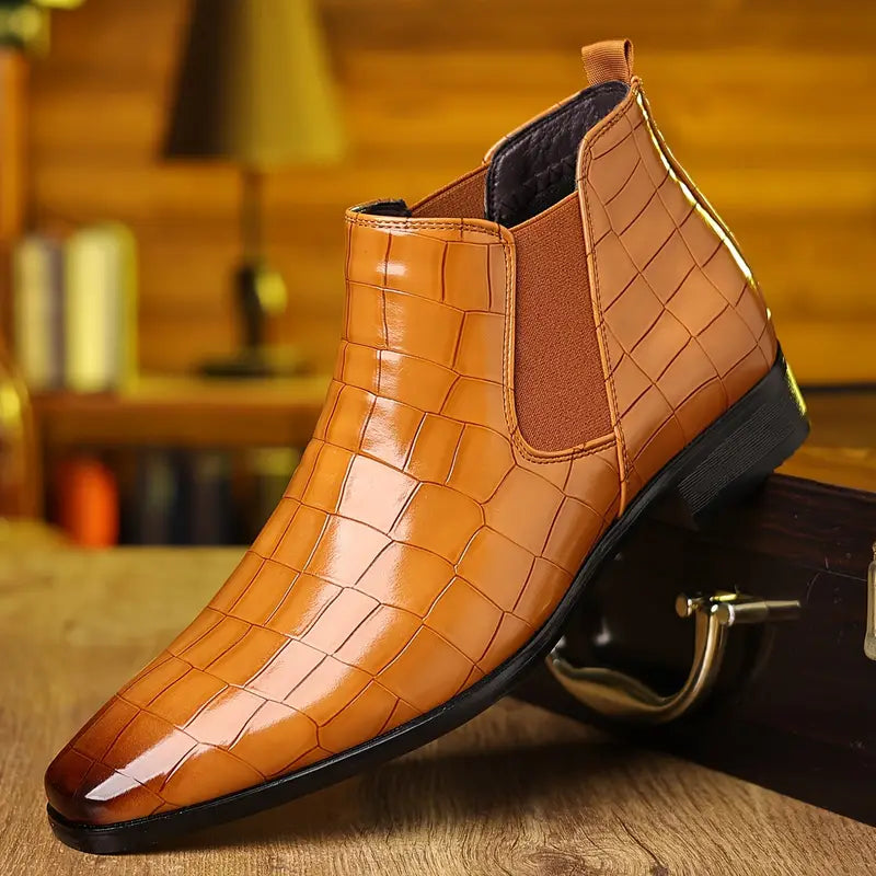 Antonio Diego | Botines Chelsea con efecto cocodrilo