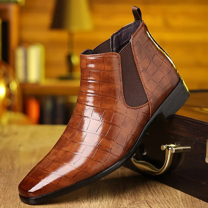 Antonio Diego | Botines Chelsea con efecto cocodrilo