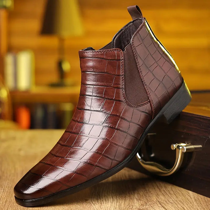 Antonio Diego | Botines Chelsea con efecto cocodrilo