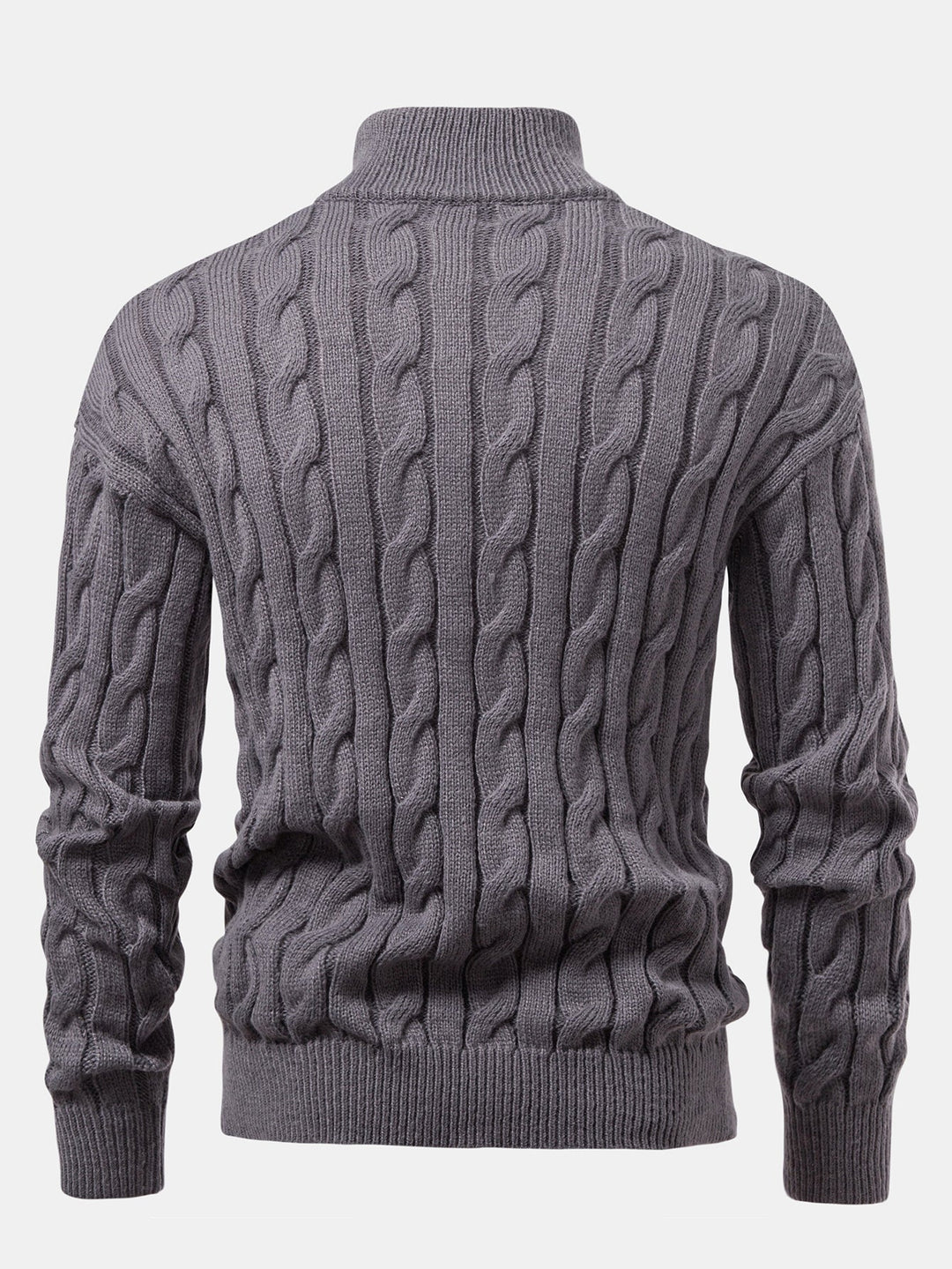 Armando | Jersey de ochos jacquard con cremallera corta