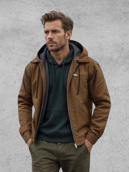 Arturo | Chaqueta con capucha y cremallera