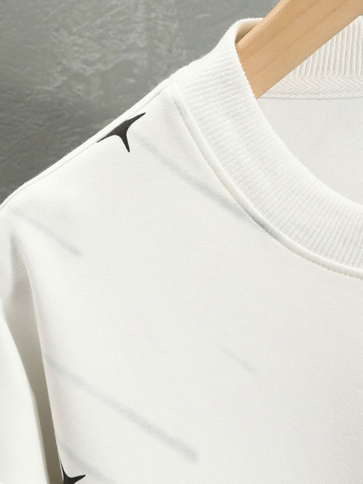 Arturo | Sudadera con estampado de meteoritos y corte relajado