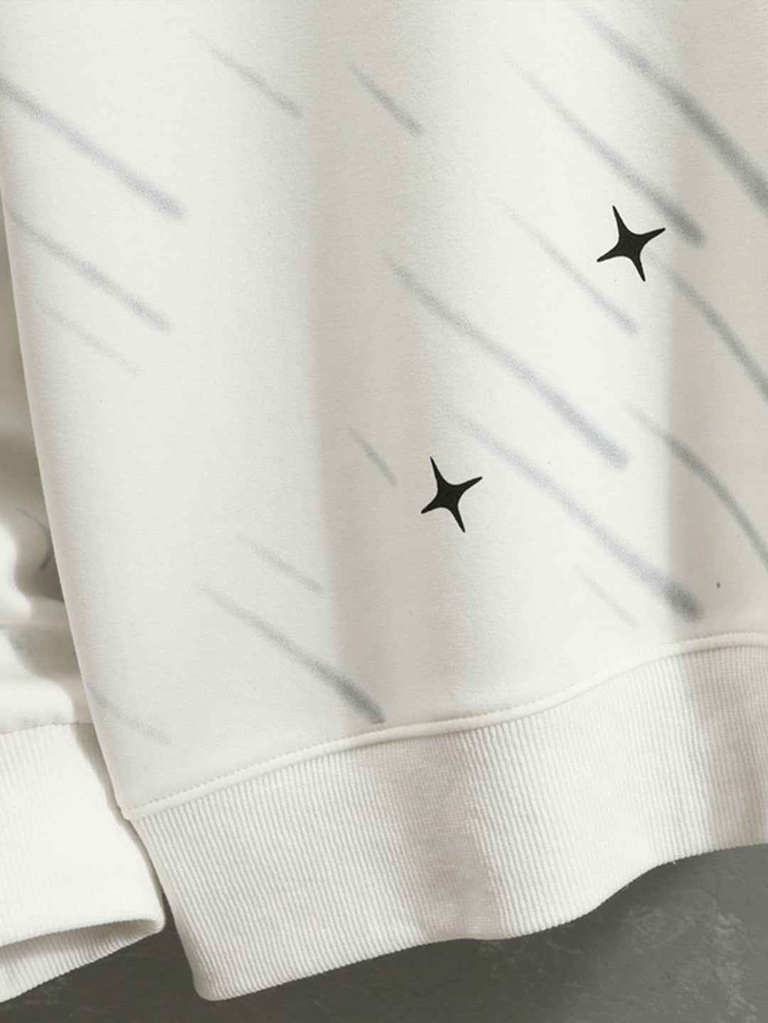 Arturo | Sudadera con estampado de meteoritos y corte relajado