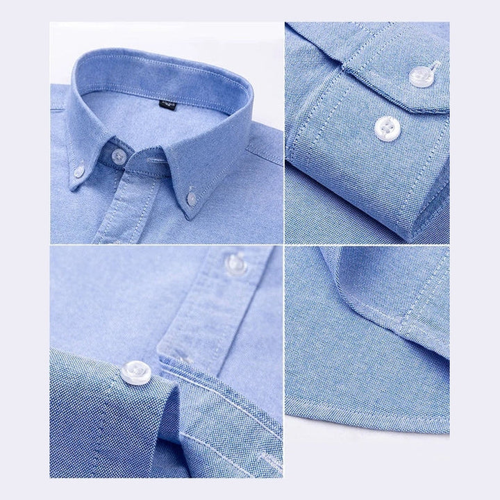 Asier | Camisa lavanda con cuello button-down