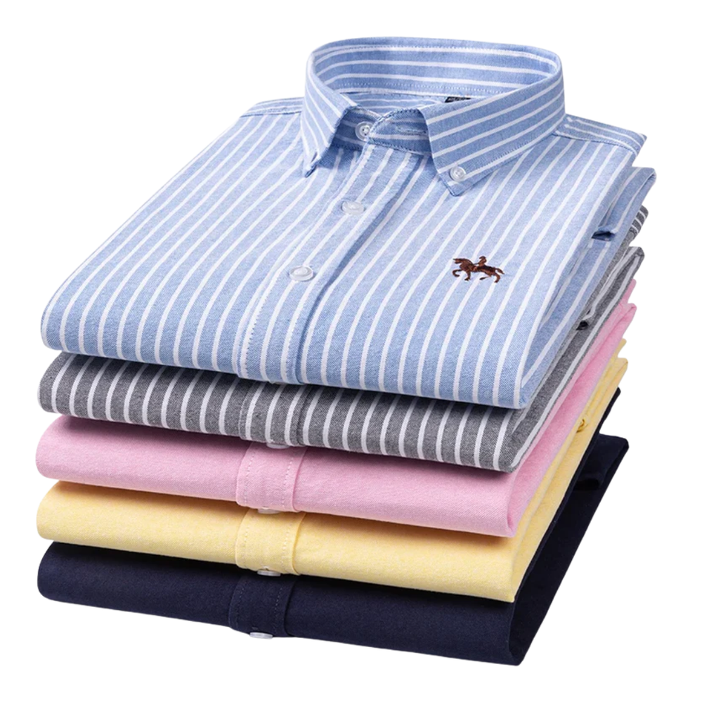 Asier | Camisa lavanda con cuello button-down