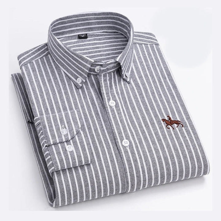 Asier | Camisa lavanda con cuello button-down