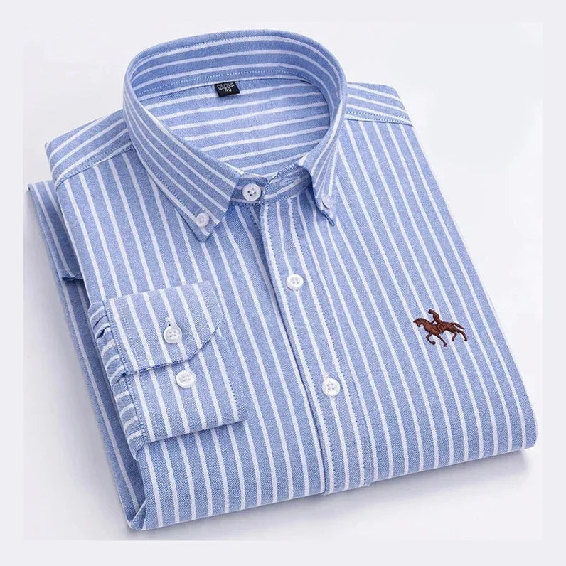 Asier | Camisa lavanda con cuello button-down