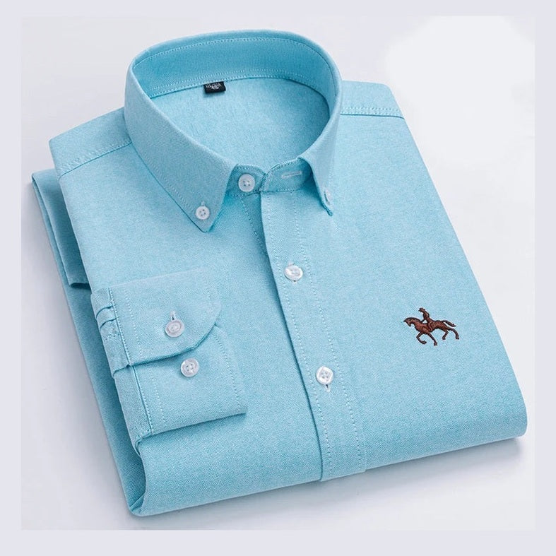 Asier | Camisa lavanda con cuello button-down