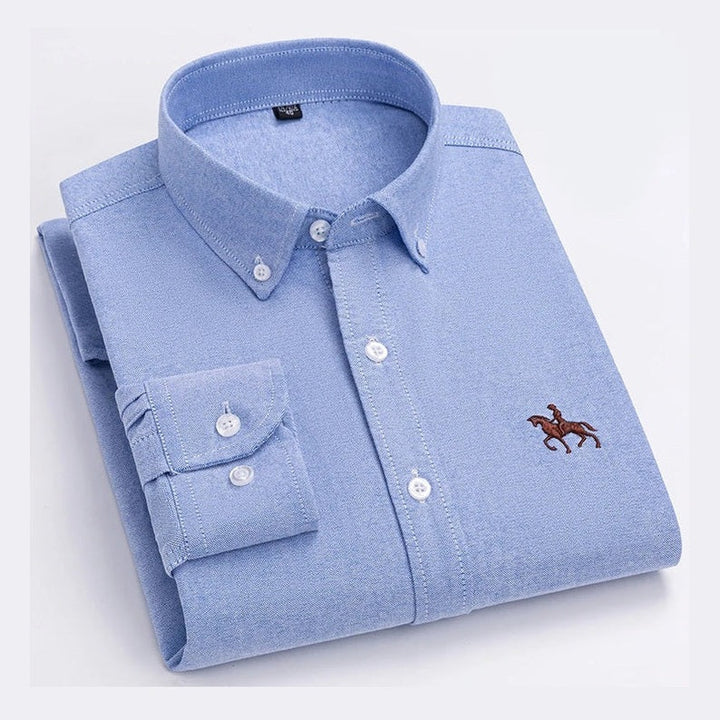 Asier | Camisa lavanda con cuello button-down