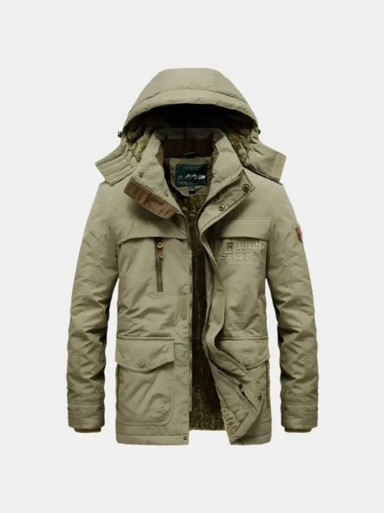 Aurelio | Chaqueta con capucha en tonos militares