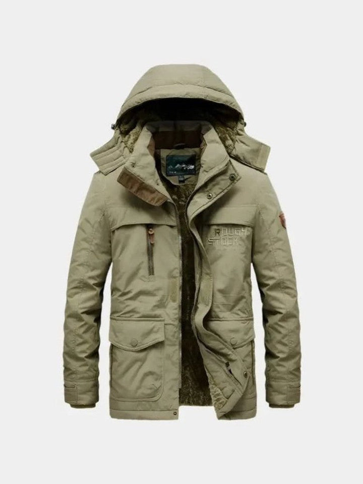Aurelio | Chaqueta con capucha en tonos militares