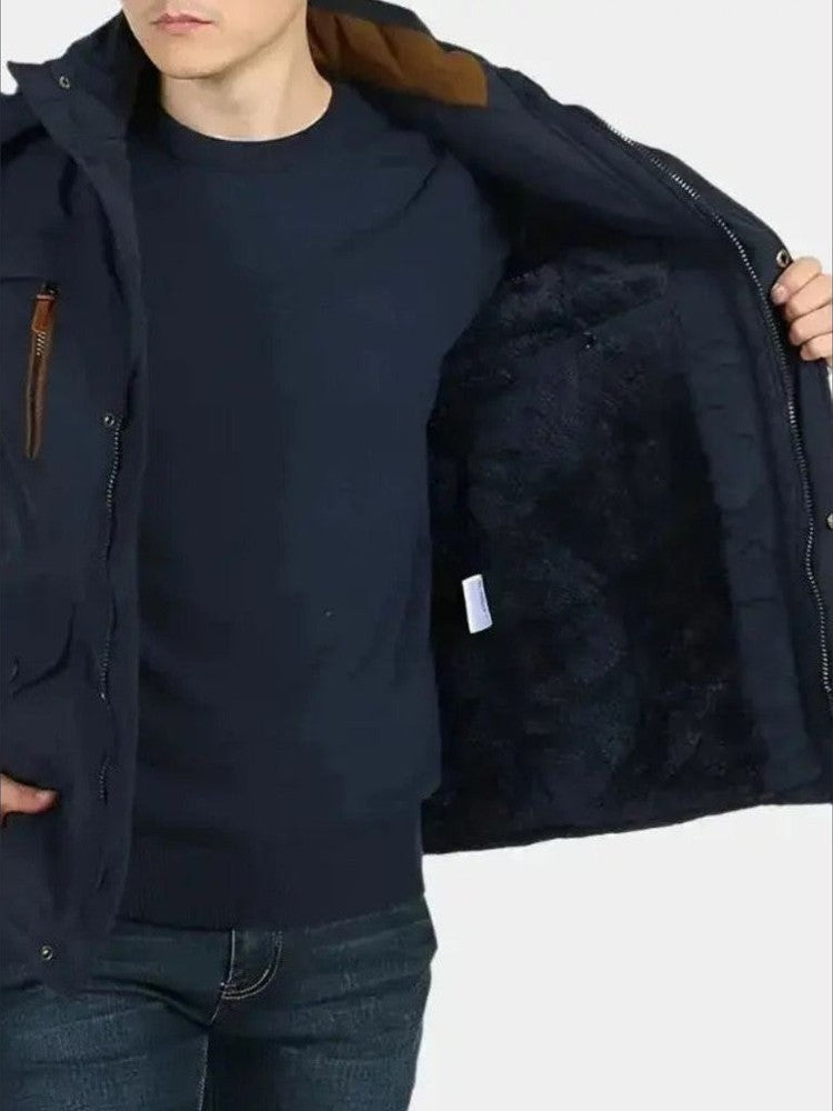 Aurelio | Chaqueta con capucha en tonos militares