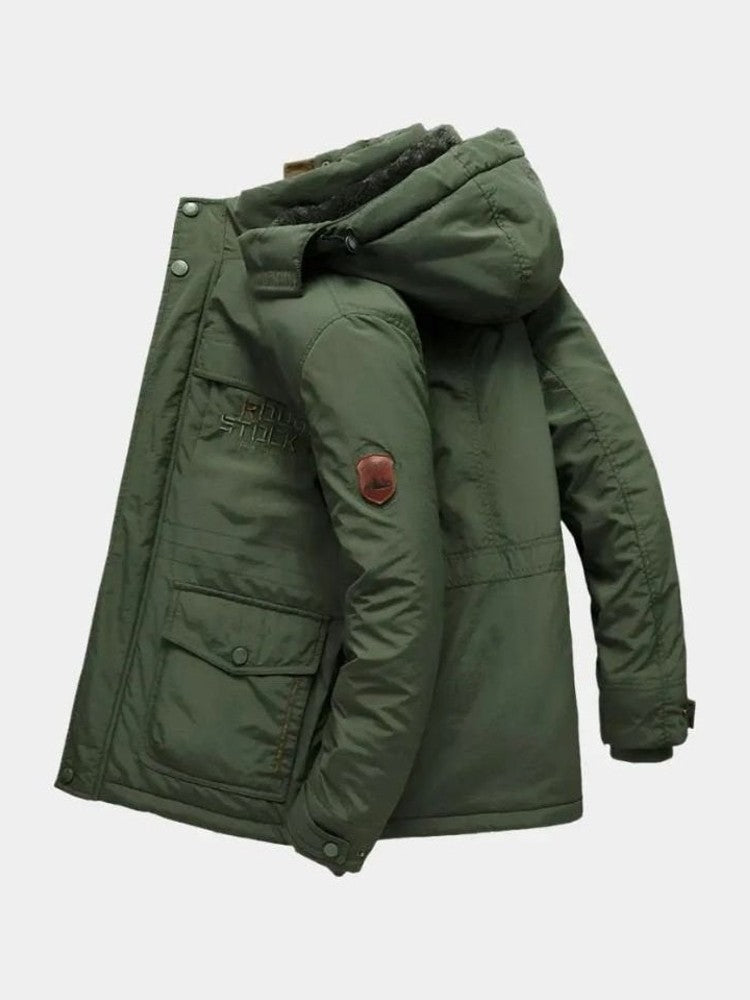 Aurelio | Chaqueta con capucha en tonos militares