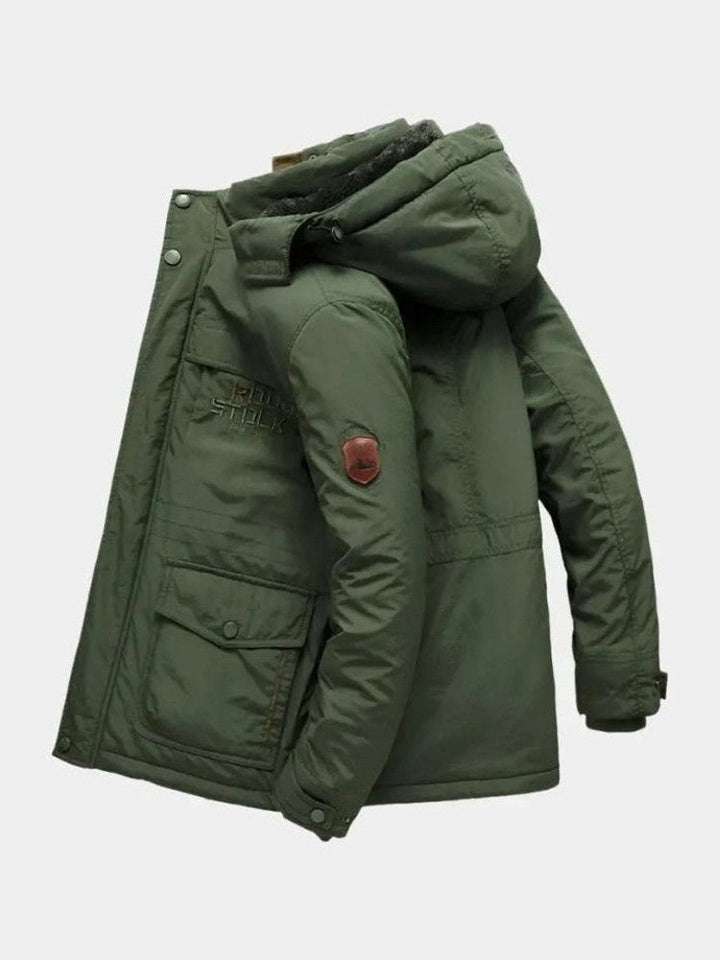 Aurelio | Chaqueta con capucha en tonos militares