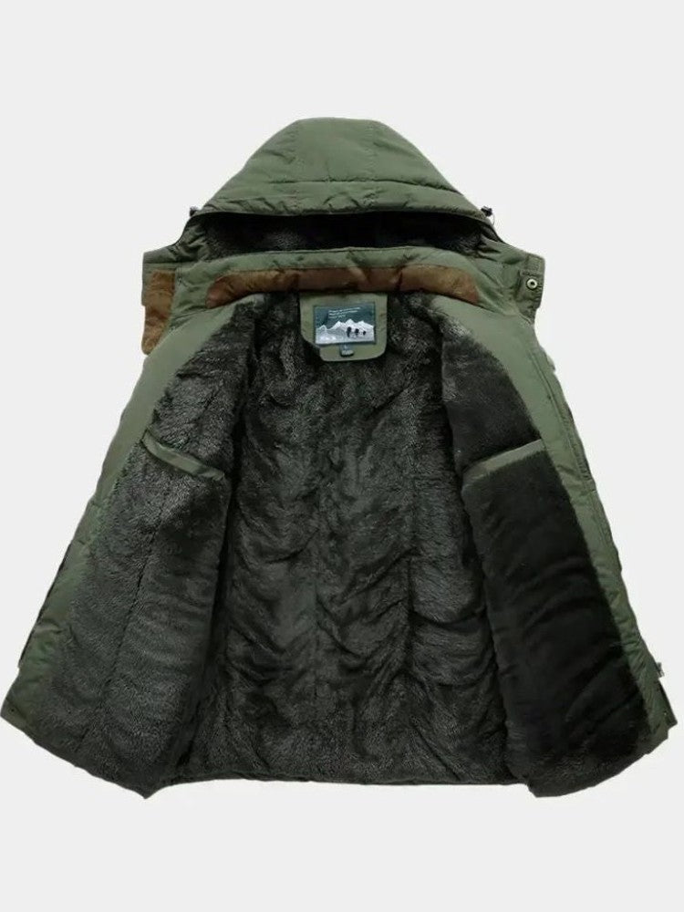 Aurelio | Chaqueta con capucha en tonos militares