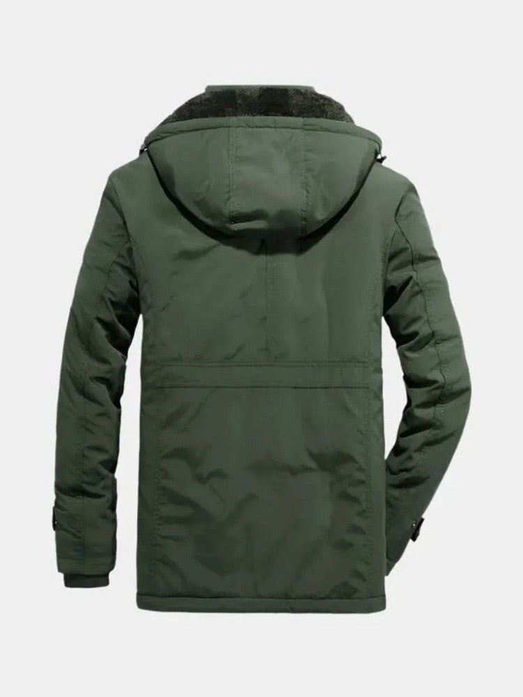 Aurelio | Chaqueta con capucha en tonos militares