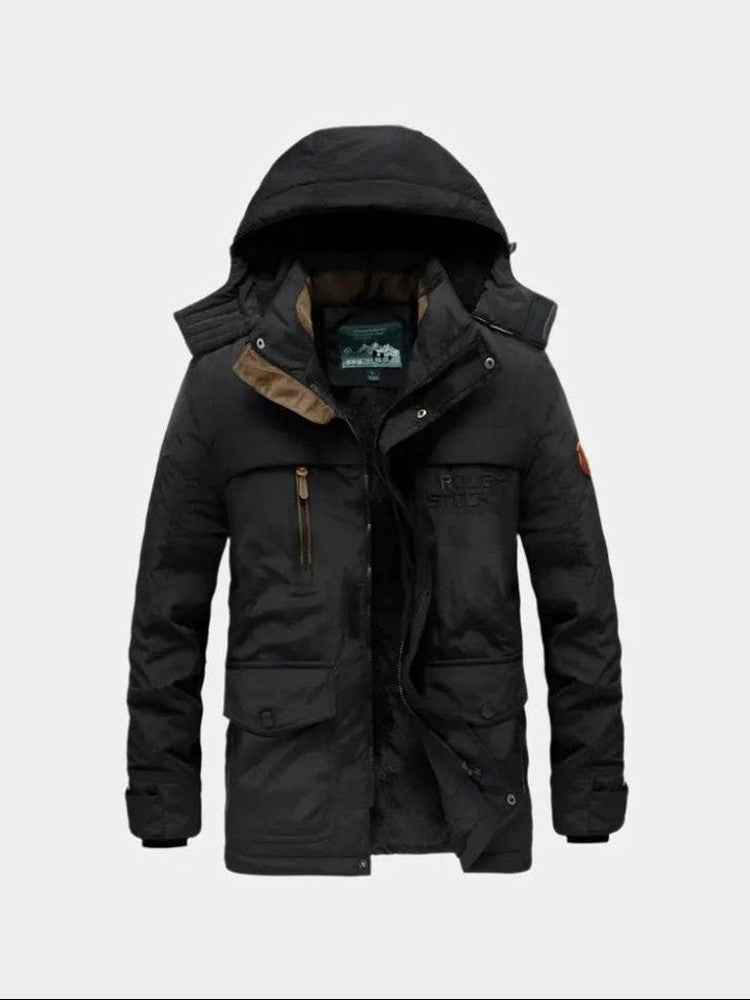 Aurelio | Chaqueta con capucha en tonos militares