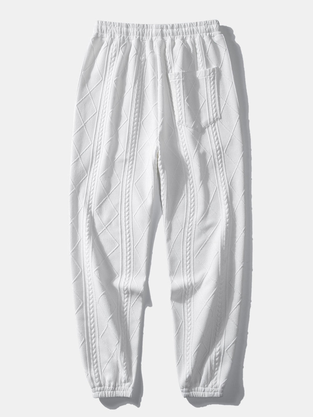Baudilio | Pantalón jogger jacquard con motivo geométrico