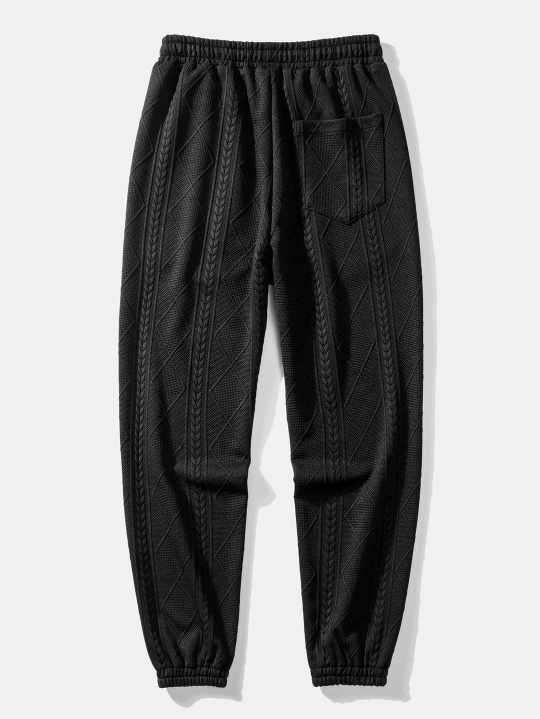 Baudilio | Pantalón jogger jacquard con motivo geométrico