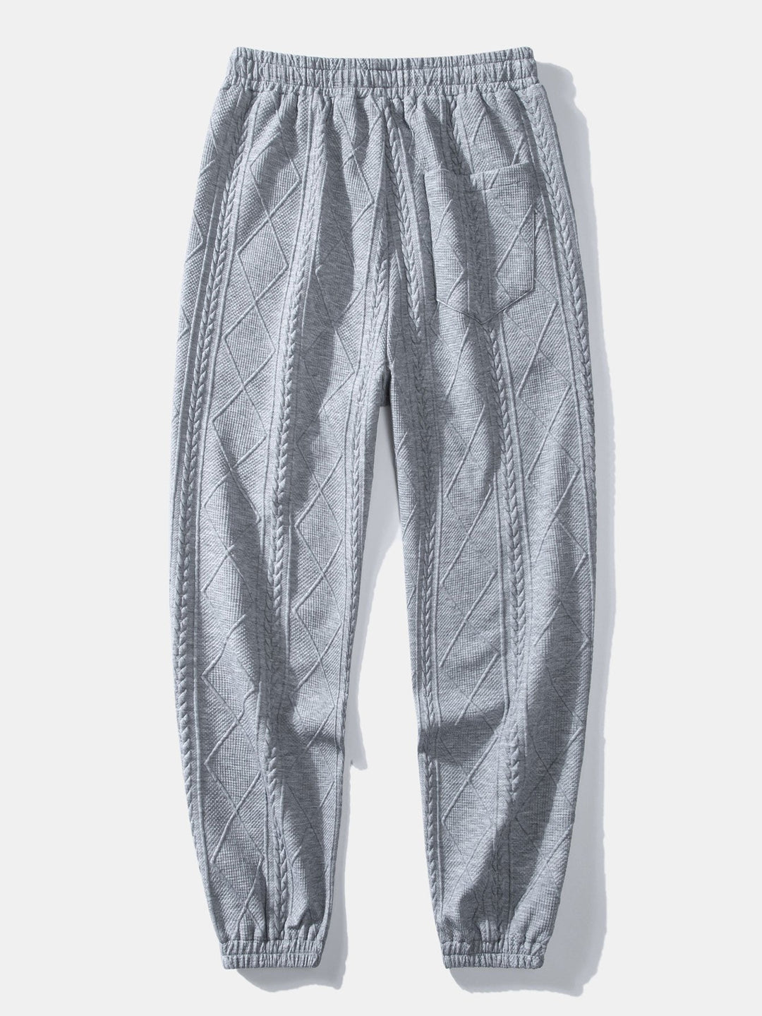 Baudilio | Pantalón jogger jacquard con motivo geométrico