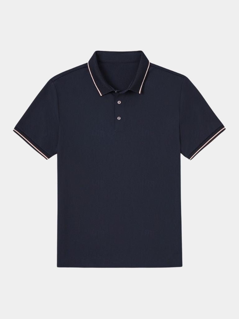 Bautista | Polo azul marino con ribete en contraste
