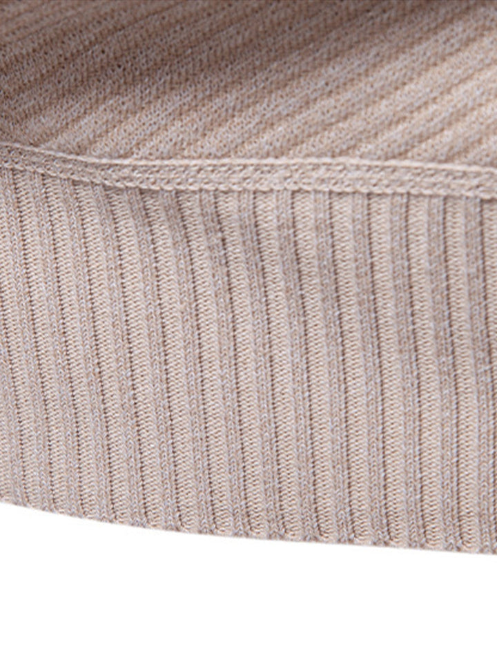 Benigno | Jersey de rayas con cremallera corta