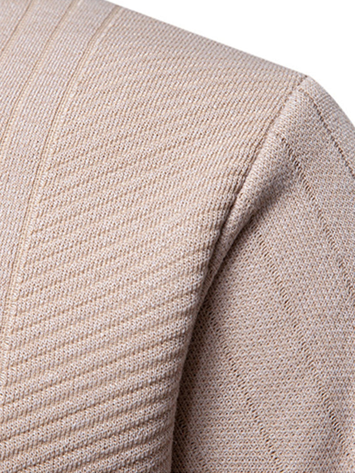 Benigno | Jersey de rayas con cremallera corta