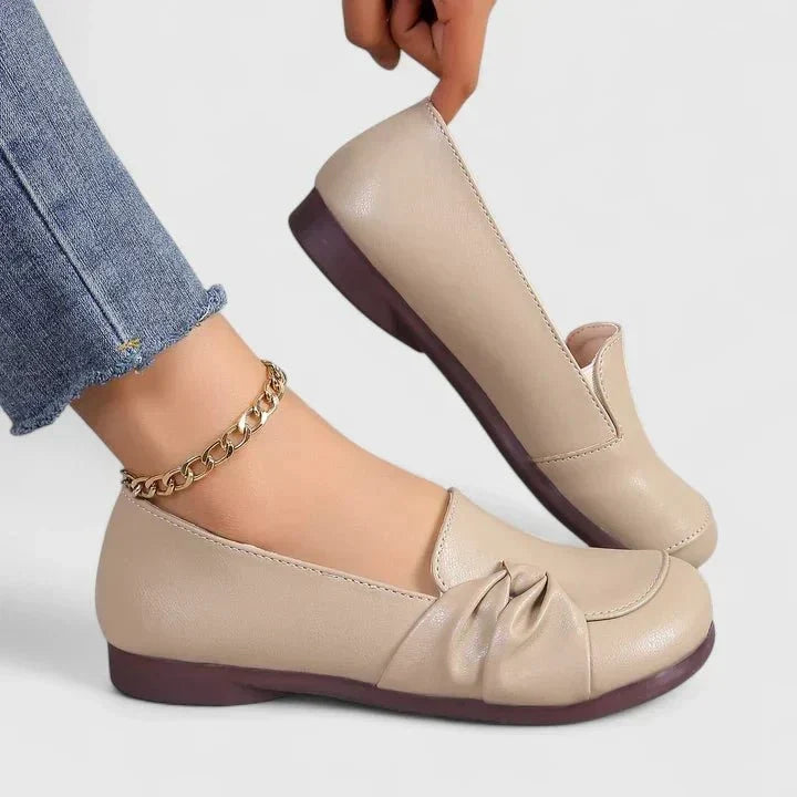 Blanca | Mocasines cómodos beige