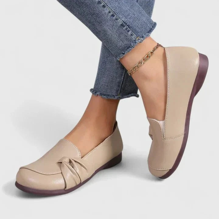 Blanca | Mocasines cómodos beige