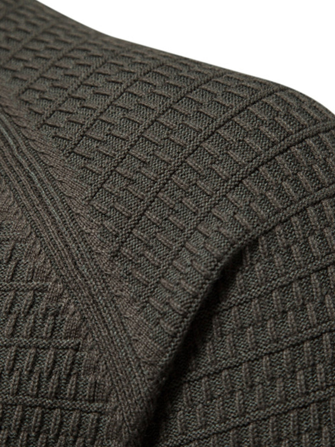 Blas | Jersey con textura, cuello alto y botones