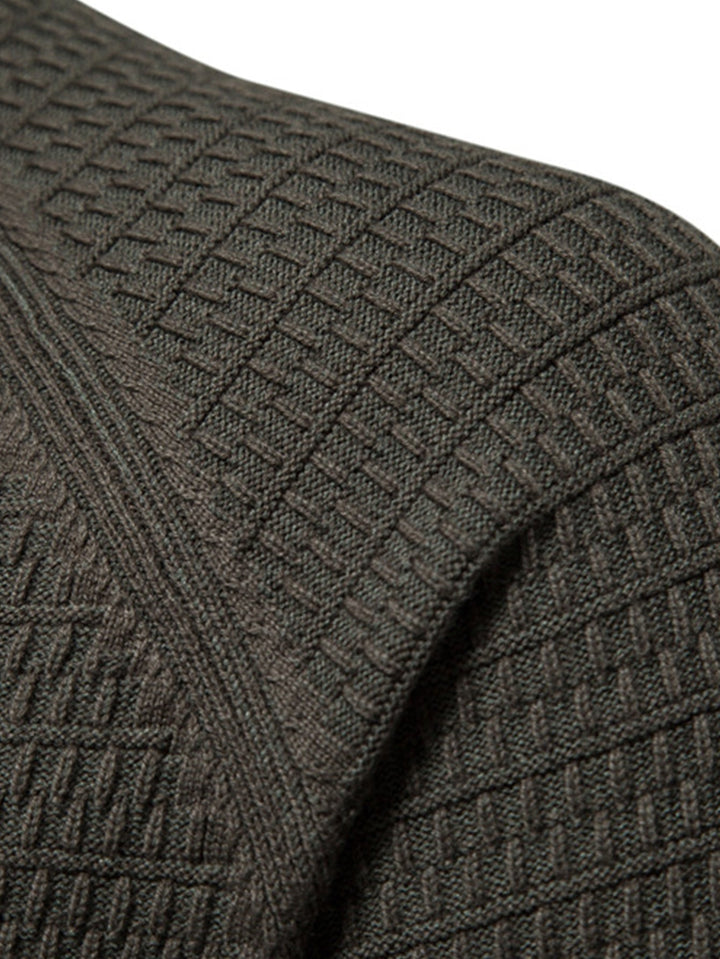 Blas | Jersey con textura, cuello alto y botones