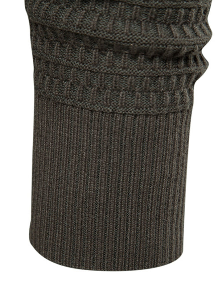 Blas | Jersey con textura, cuello alto y botones