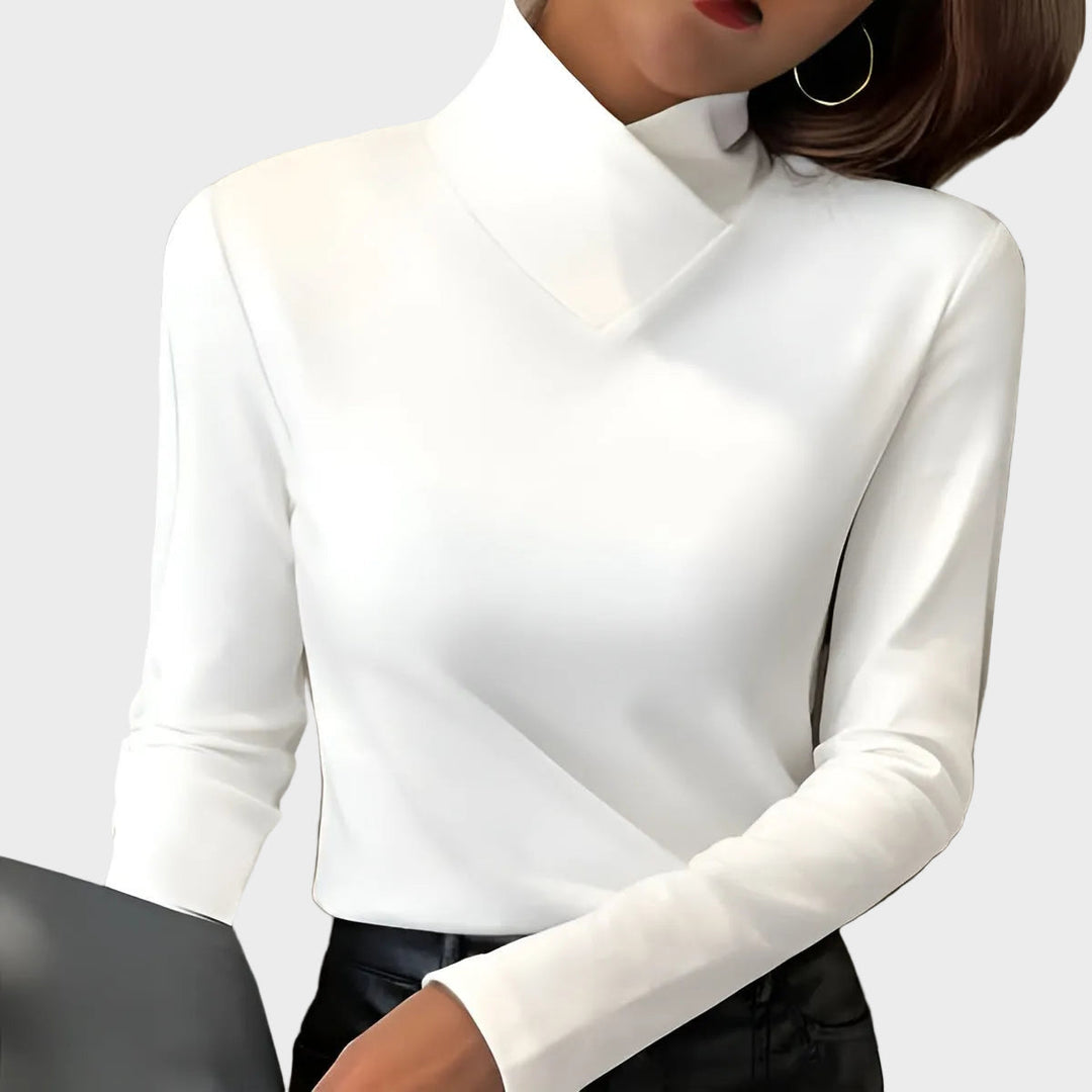 Anastasia | Jersey de cuello alto elegante