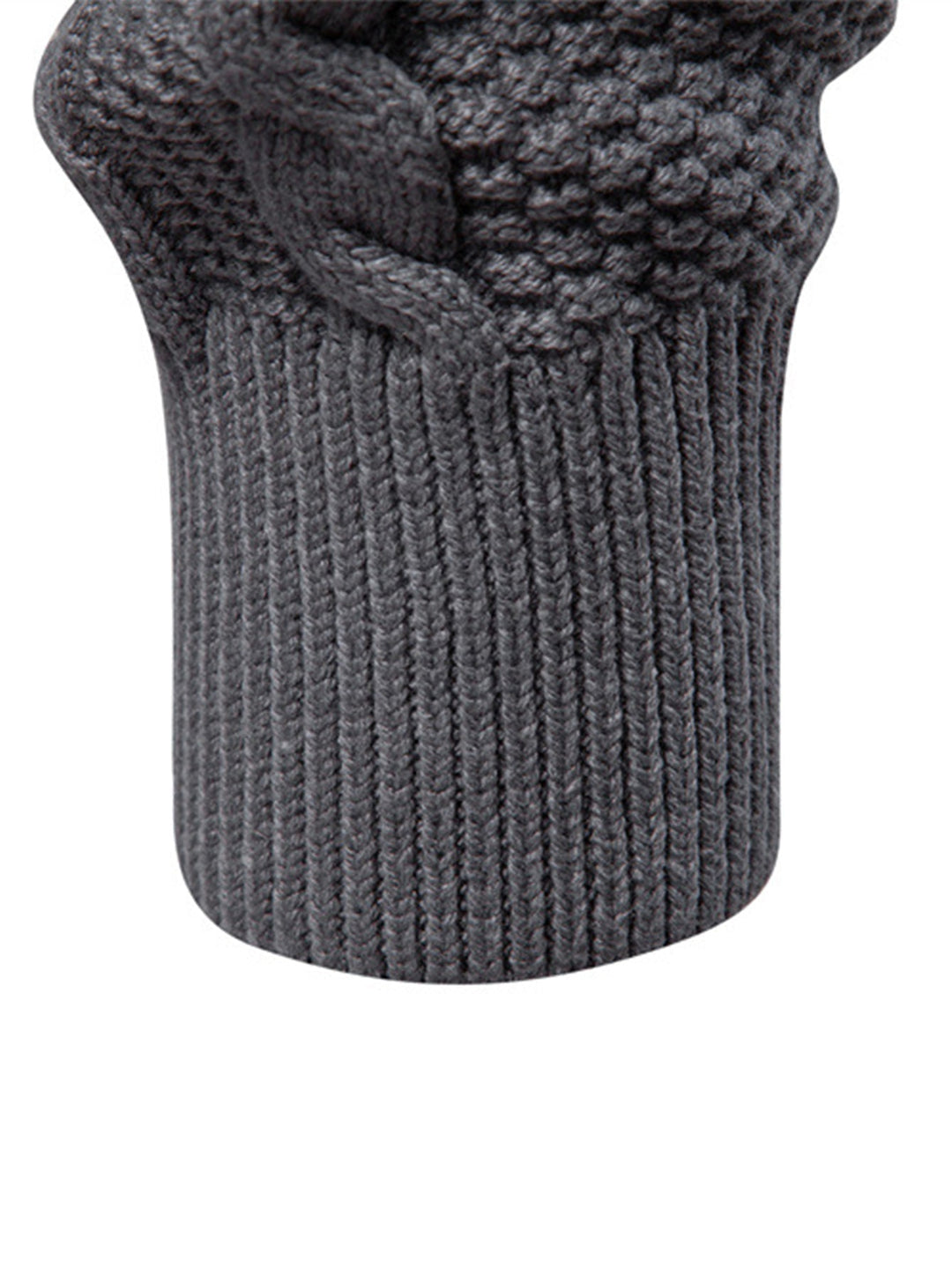 Camilo | Jersey de ochos jacquard con cuello alto y cremallera