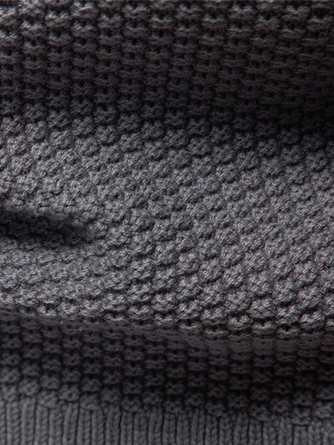 Camilo | Jersey de ochos jacquard con cuello alto y cremallera