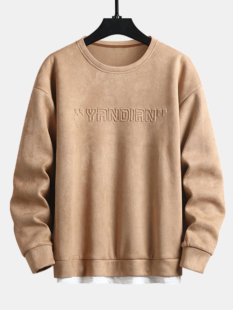 Carlos | Sudadera 2 en 1 efecto ante con cuello redondo