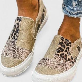 Casilda | Mocasines con estampado patchwork
